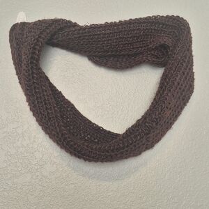 Cozy Chocolate Knit Infinity Scarf